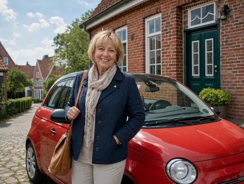 Verkäufer aus Volkmarsen mit dem verkauften Fahrzeug